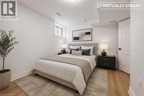 Virtually Staged - 35 Dorothy Street, Hamilton, ON - Indoor Photo Showing Bedroom