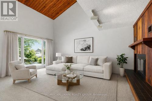 500 Foxview Place, Ottawa, ON - Indoor Photo Showing Living Room With Fireplace