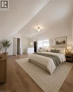 Attic - bedroom virtually staged - 