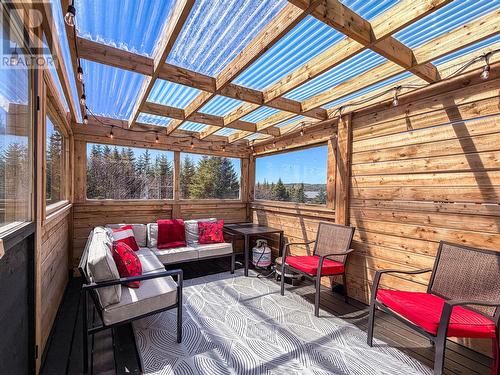 Sunroom off formal dining room - 244 Main Street, Burin Bay Arm, NL - Outdoor With Deck Patio Veranda With Exterior