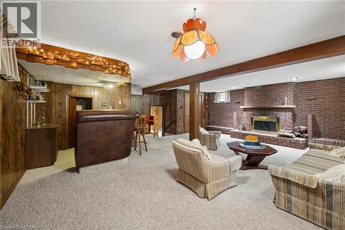 105 Silverspring Crescent, Kitchener, ON - Indoor With Fireplace