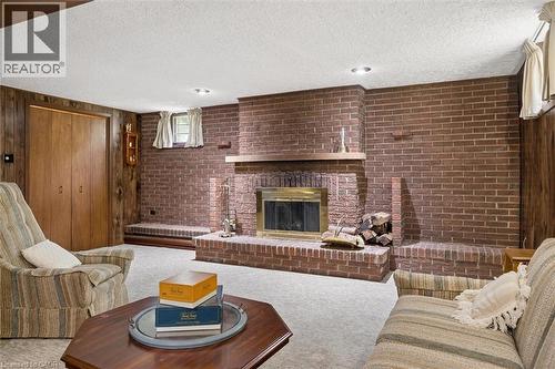 105 Silverspring Crescent, Kitchener, ON - Indoor Photo Showing Living Room With Fireplace