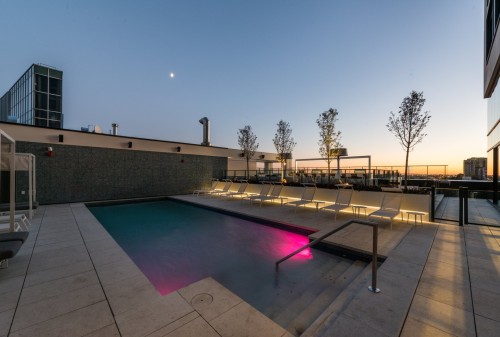 Pool - 4402-1288 Av. Des Canadiens-De-Montréal, Montréal (Ville-Marie), QC - Outdoor With In Ground Pool