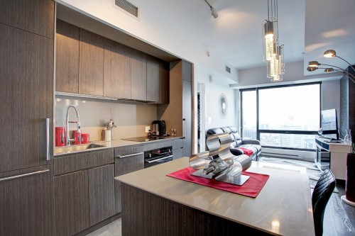 Kitchen - 4402-1288 Av. Des Canadiens-De-Montréal, Montréal (Ville-Marie), QC - Indoor Photo Showing Kitchen