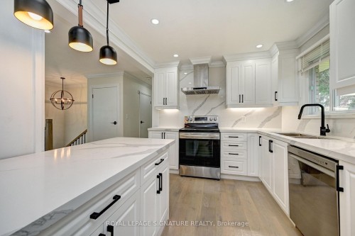 240 Stonybrook Drive, Kitchener, ON - Indoor Photo Showing Kitchen With Upgraded Kitchen