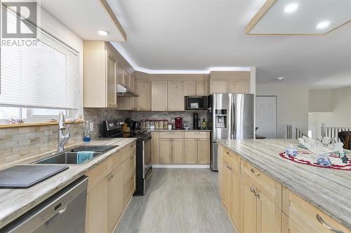 47 B River Dr, Blind River, ON - Indoor Photo Showing Kitchen With Double Sink