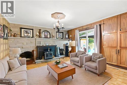 56 Gordon Street, Cambridge, ON - Indoor Photo Showing Living Room With Fireplace