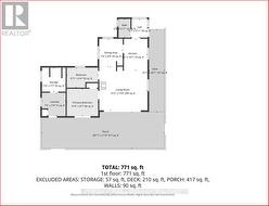 Cottage Floor Plan(Storage is Shower/Laundry Room) - 