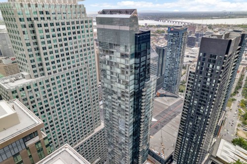 Aerial View - 2303-1050 Rue Drummond, Montréal (Ville-Marie), QC - Outdoor With Facade