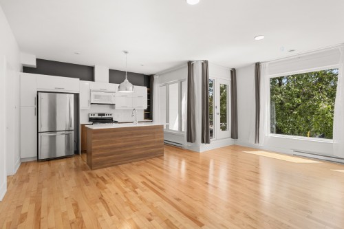Salon - 202-25 Rue Bélanger, Montréal (Rosemont/La Petite-Patrie), QC - Indoor Photo Showing Kitchen
