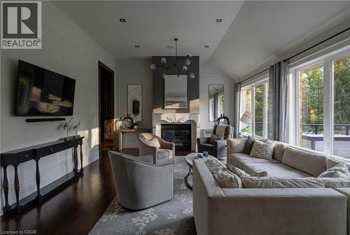 54 Bridle Path, Puslinch, ON - Indoor Photo Showing Living Room With Fireplace