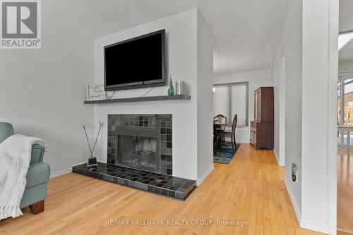 48 Sample Road, Ottawa, ON - Indoor Photo Showing Living Room With Fireplace