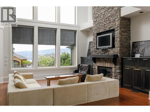 3192 Vineyard View Drive, West Kelowna, BC - Indoor Photo Showing Living Room With Fireplace