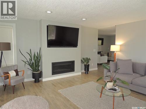 Yergens Acreage, Estevan Rm No. 5, SK - Indoor Photo Showing Living Room With Fireplace