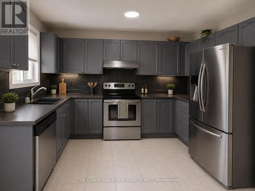 2842 Meadowgate Boulevard, London South, ON - Indoor Photo Showing Kitchen With Stainless Steel Kitchen With Double Sink