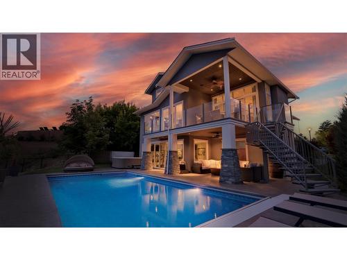593 Harrogate Lane, Kelowna, BC - Outdoor With In Ground Pool