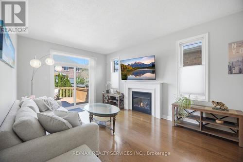 52 Atchison Drive, Caledon, ON - Indoor Photo Showing Living Room With Fireplace