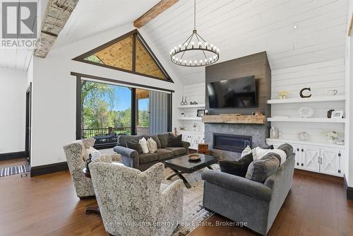 143 River Street, Scugog, ON - Indoor Photo Showing Living Room With Fireplace