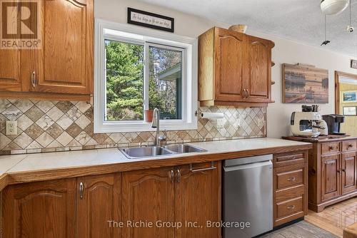 1345 South Wilberforce Road, Highlands East, ON - Indoor Photo Showing Kitchen With Double Sink