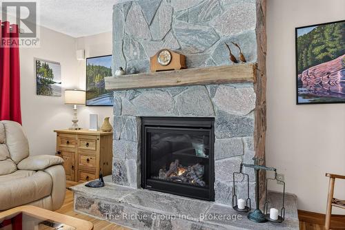 1345 South Wilberforce Road, Highlands East, ON - Indoor Photo Showing Living Room With Fireplace
