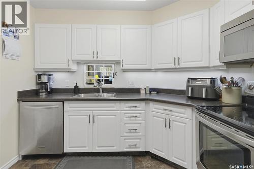 205 435 Main Street, Saskatoon, SK - Indoor Photo Showing Kitchen With Double Sink