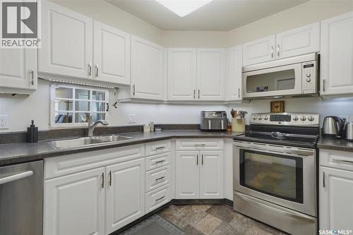 205 435 Main Street, Saskatoon, SK - Indoor Photo Showing Kitchen With Double Sink