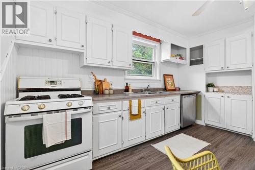 447 Melvin Avenue, Hamilton, ON - Indoor Photo Showing Kitchen With Double Sink