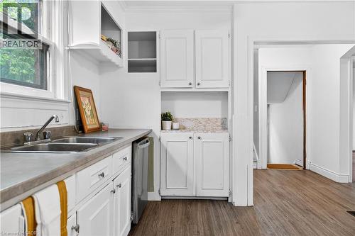 447 Melvin Avenue, Hamilton, ON - Indoor Photo Showing Kitchen With Double Sink