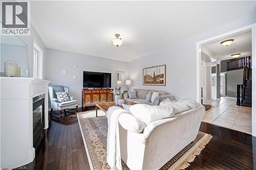 2070 Willhaven Trail, Oakville, ON - Indoor Photo Showing Living Room With Fireplace