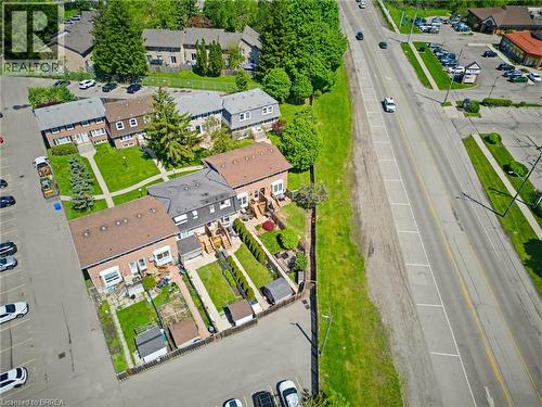 Aerial perspective of a multi-unit property with private rear yards - 26 Coachwood Road Unit# 6, Brantford, ON - Outdoor With View