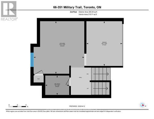 Second Floor Plan - 66 - 351 Military Trail, Toronto, ON - Other