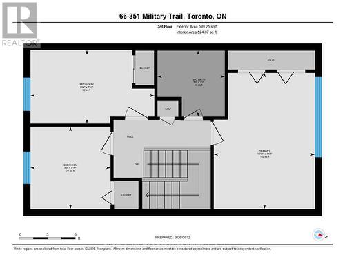 Third Floor Plan - 66 - 351 Military Trail, Toronto, ON - Other