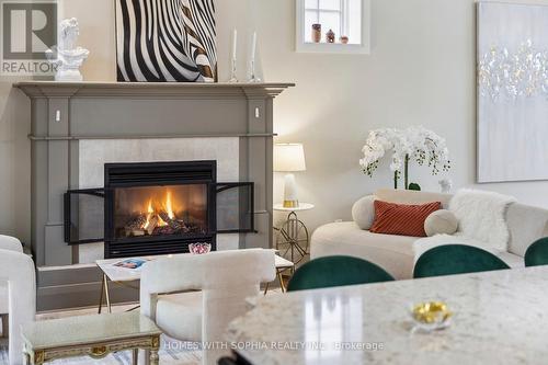 Family room - 162 Glenvale Boulevard, Toronto, ON - Indoor Photo Showing Living Room With Fireplace