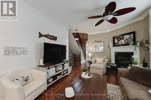 23 Covington Blue Crescent, Wasaga Beach, ON - Indoor Photo Showing Living Room With Fireplace