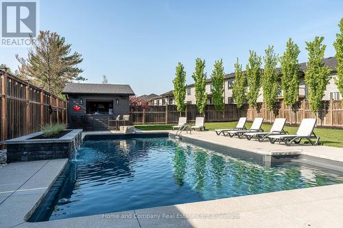 3206 Vivian Line 37 Street, Stratford, ON - Outdoor With In Ground Pool