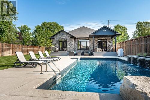 3206 Vivian Line 37 Street, Stratford, ON - Outdoor With In Ground Pool With Deck Patio Veranda