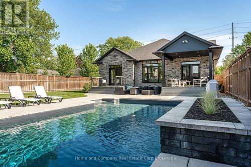3206 Vivian Line 37 Street, Stratford, ON - Outdoor With In Ground Pool With Deck Patio Veranda