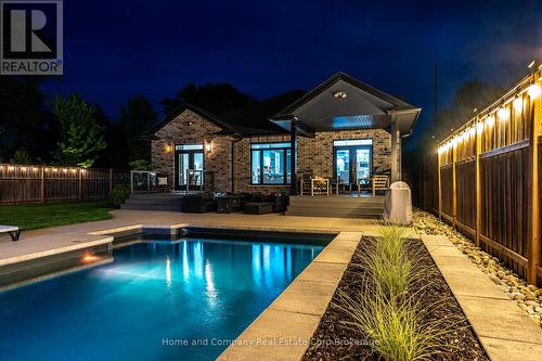 3206 Vivian Line 37 Street, Stratford, ON - Outdoor With In Ground Pool