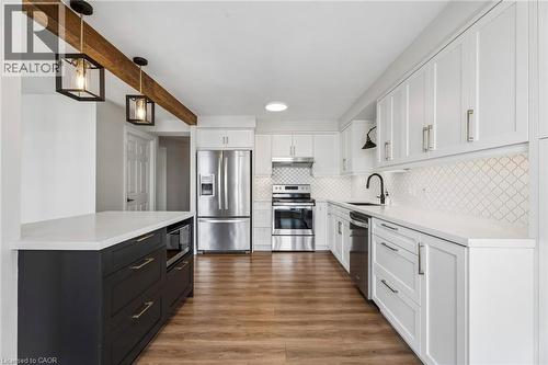 67 Caroline Street S Unit# 1304, Hamilton, ON - Indoor Photo Showing Kitchen With Upgraded Kitchen