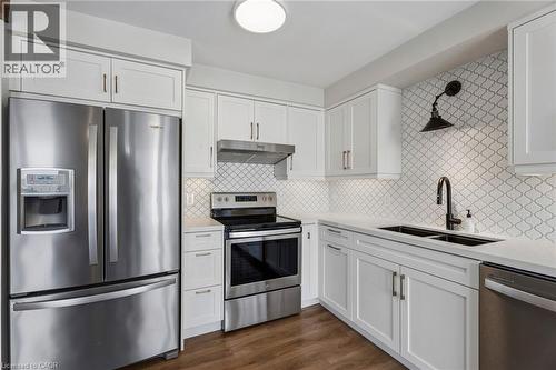 67 Caroline Street S Unit# 1304, Hamilton, ON - Indoor Photo Showing Kitchen With Double Sink With Upgraded Kitchen