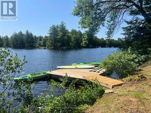 2nd dock ideal kayaks, canoe, paddle board - 13 Peninsula Shores Road E, Mcdougall, ON - Outdoor With Body Of Water