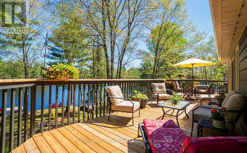 Fabulous decking to relax - 13 Peninsula Shores Road E, Mcdougall, ON - Outdoor With Deck Patio Veranda