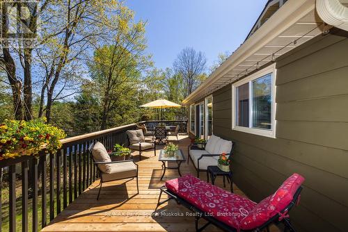 Fabulous lakeside decking - 13 Peninsula Shores Road E, Mcdougall, ON - Outdoor With Deck Patio Veranda With Exterior