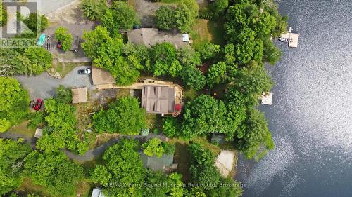Private lot; 334' deep - 13 Peninsula Shores Road E, Mcdougall, ON - Outdoor With Body Of Water