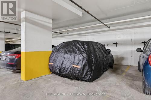 Large Parking Spot + Bike Rack - 905 - 85 Bronson Avenue, Ottawa, ON - Indoor Photo Showing Garage