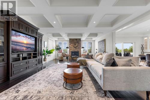 34 Marlene Stewart Drive, Pelham (Fonthill), ON - Indoor Photo Showing Living Room With Fireplace