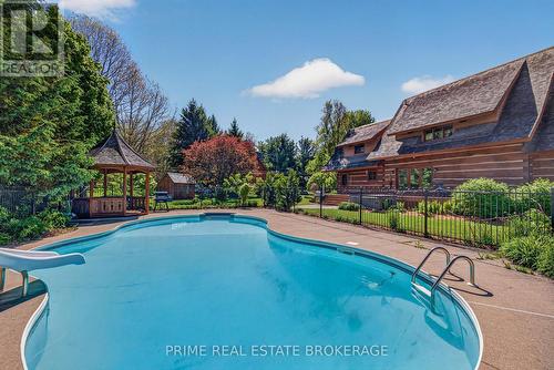 575 Emily Street, St. Marys, ON - Outdoor With In Ground Pool With Backyard
