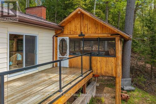 Screen Sunroom Entrance off Deck - 1026 Carlson Place, Bracebridge (Draper), ON - Outdoor