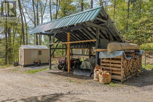 Pole Shed, Garden Shed, Firewood - 1026 Carlson Place, Bracebridge (Draper), ON - Outdoor