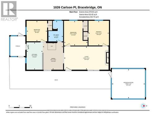 Floor Plan of Main Floor - 1026 Carlson Place, Bracebridge (Draper), ON - Other